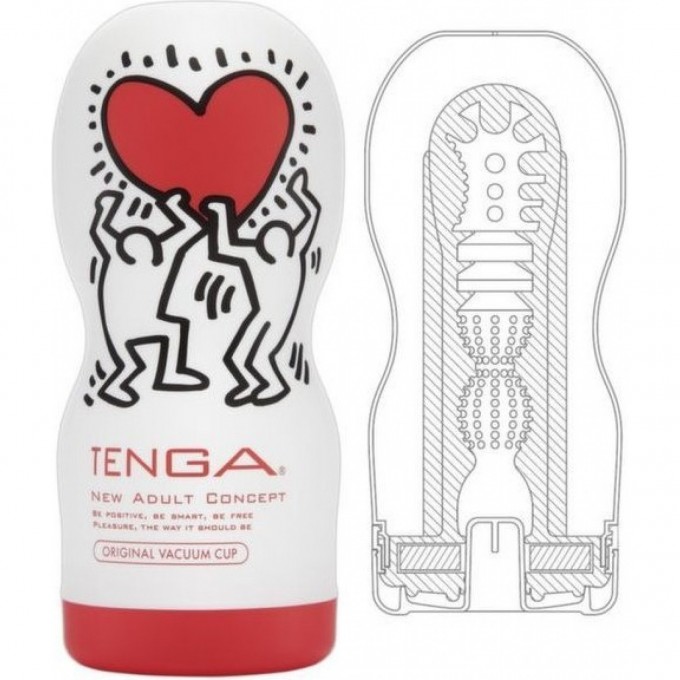 Мастурбатор TENGA KEITH HARING CUP DEEP THROAT KHC-201